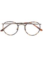 Giorgio Armani Tortoiseshell Effect Glasses - Brown
