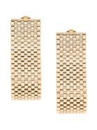 Krizia Curved Wide Earrings - Metallic