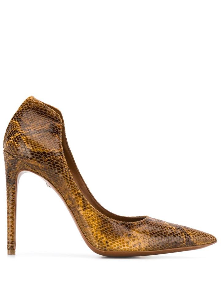 Just Cavalli Snakeskin Effect Pumps - Brown