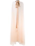 Amen Tulle Maxi Cape - Nude & Neutrals