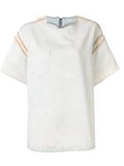 Mm6 Maison Margiela Raised Seam T-shirt - Blue