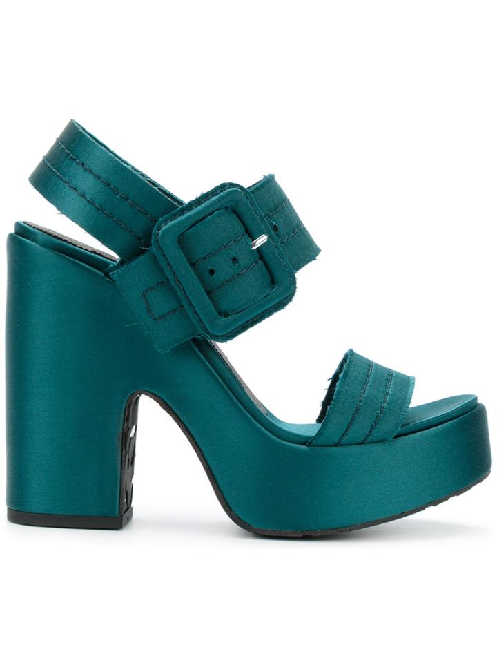 Pedro Garcia Tilly Platform Sandals - Green