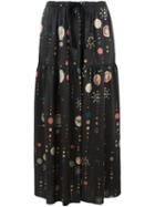 Isabel Marant 'owel' Skirt, Women's, Size: 38, Black, Silk/cotton