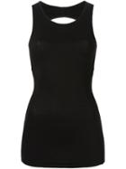 Rick Owens Lilies Open Back Tank Top, Women's, Size: 44, Black, Viscose/spandex/elastane/polyamide