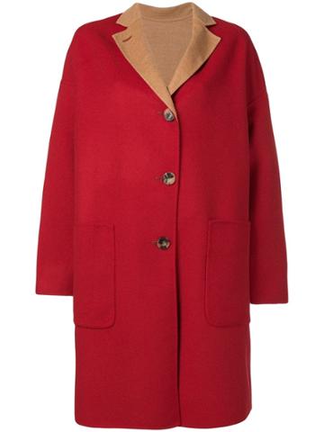 Alberto Biani Reversible Single-breasted Coat - Red