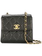 Chanel Vintage Turn-lock Box Chain Bag - Black