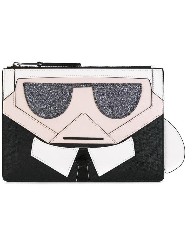 Karl Lagerfeld 'k/kocktail Karl' Clutch, Women's, Black