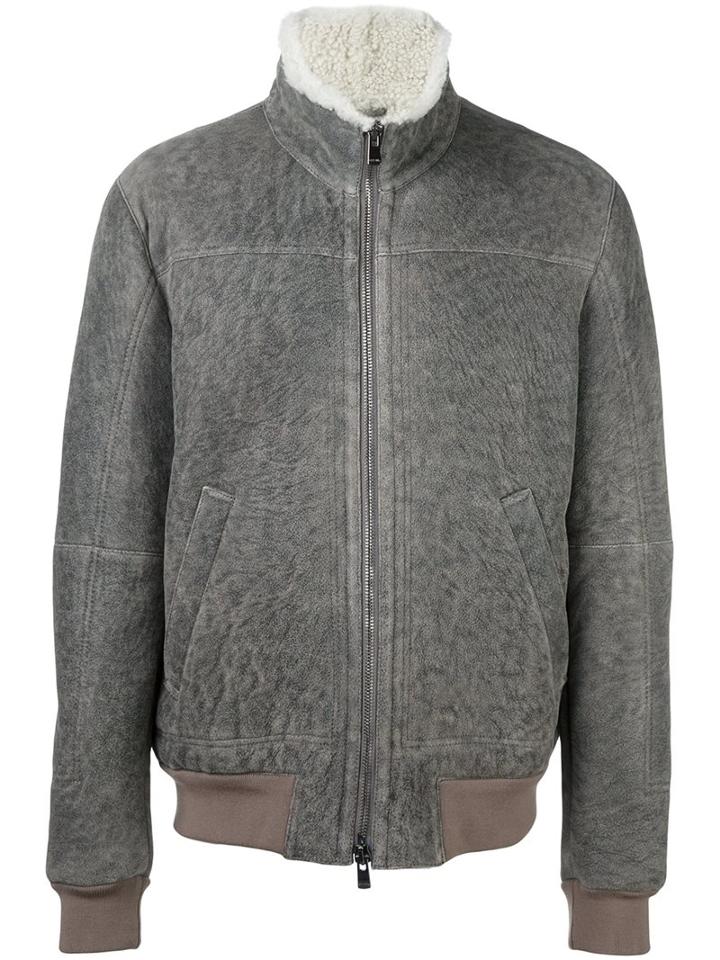 Drome Shearling Jacket, Men's, Size: Small, Grey, Sheep Skin/shearling/polyamide/spandex/elastane/polyacrylic