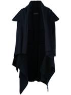 Comme Des Garçons Vintage Felt Cross Coat - Blue