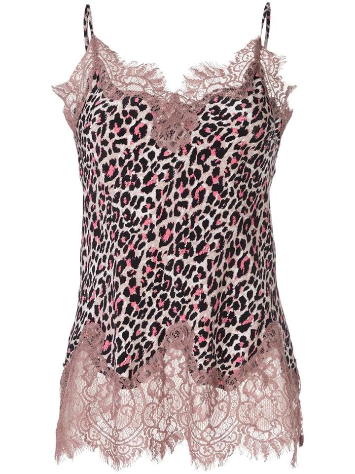 Gold Hawk Leopard Print Top - Multicolour
