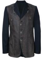 Comme Des Garçons Vintage Pinstripe Trompe L'oeil Blazer - Blue