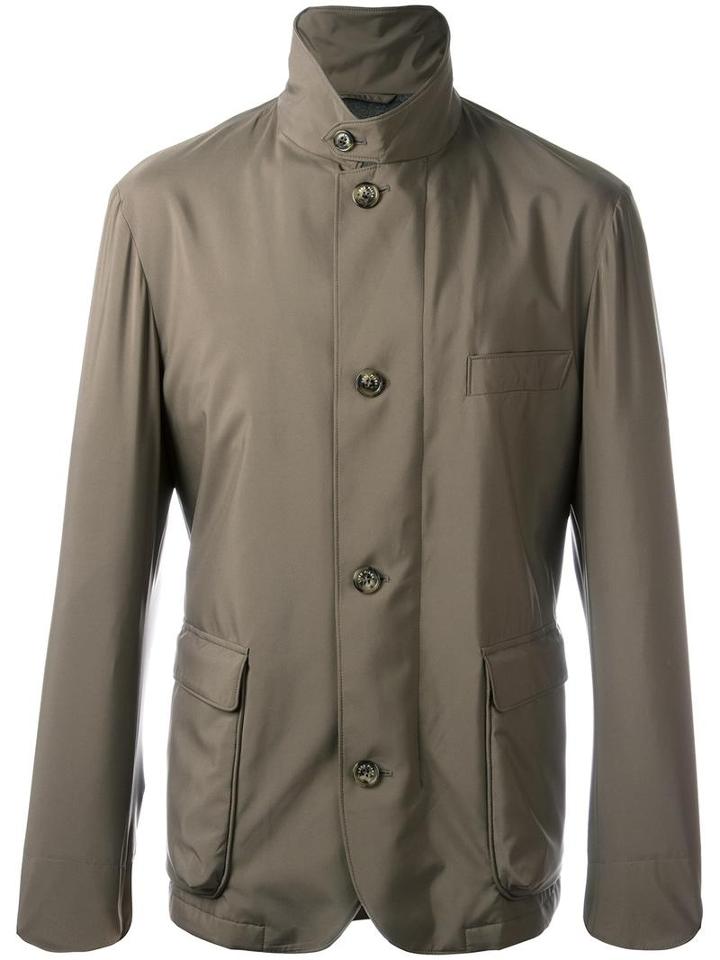 Loro Piana 'traveller' Wind Breaker, Men's, Size: Xxl, Brown, Goat Skin/polyester/polyurethane/cashmere
