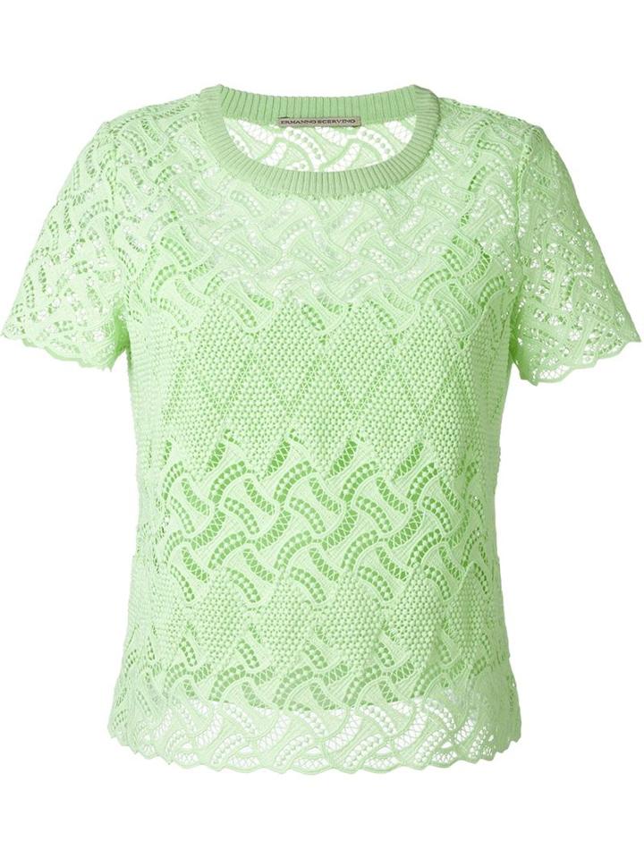 Ermanno Scervino Open Knit Top