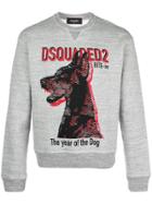 Dsquared2 Dog Print Sweatshirt - Grey