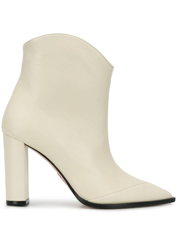 Oscar Tiye Yeehaw Ankle Boots - White