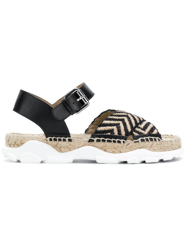 Stella Mccartney Cross Strap Espadrille Sandals - Nude & Neutrals