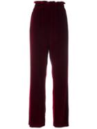 Lucio Vanotti Wide-leg Trousers, Women's, Size: 1, Red, Viscose/silk/cotton