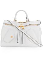 Moschino Moto Biker Shoulder Bag - White