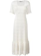 Red Valentino Lace Maxi Dress, Women's, Size: Large, Nude/neutrals, Cotton/viscose/spandex/elastane/polyamide