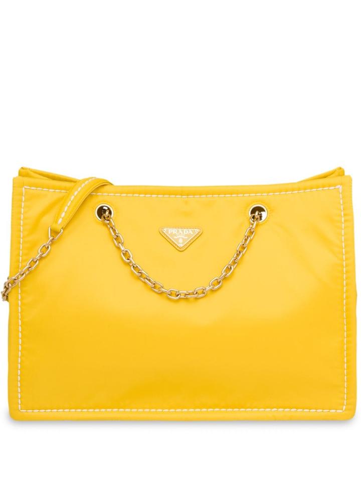 Prada Nylon Tote Bag - Yellow