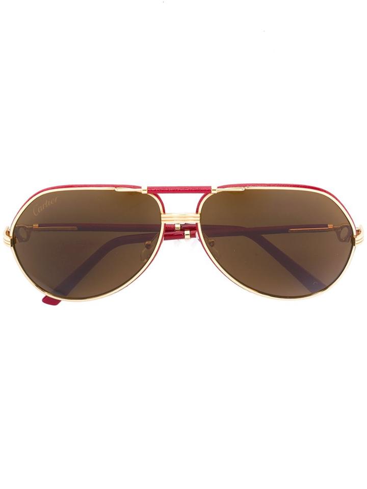 Cartier 'revival Vendome' Sunglasses - Red