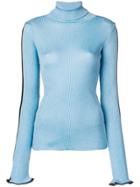 Ssheena Ribbed Knit Jumper - Blue