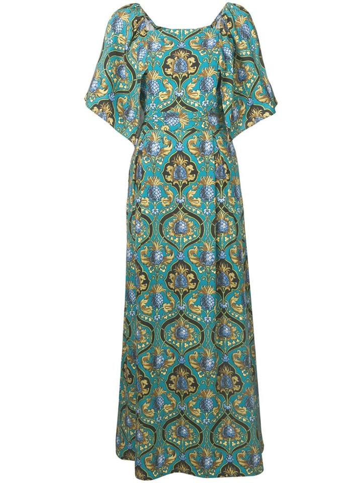 La Doublej Geometric Print Dress - Blue