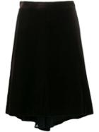 Yves Saint Laurent Pre-owned 1990's Elongated Back Skirt - Brown