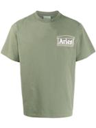 Aries Aries Temple Print T-shirt - Green
