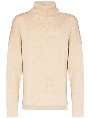 Sulvam Roll Neck Sweater - Neutrals