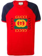 Gucci - Gucci Print T-shirt - Men - Cotton - L, Red, Cotton