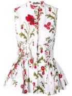 Alexander Mcqueen Poppyfield Corset Shirt - White