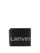 Lanvin Logo Print Wallet - Black