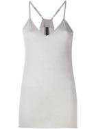 Ilaria Nistri V-neck Cami Top, Women's, Size: Medium, Grey, Cotton/silk