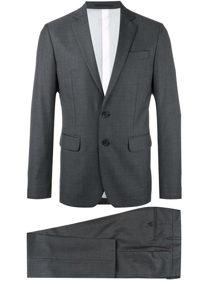 Dsquared2 'paris' Two-piece Suit, Men's, Size: 48, Grey, Cotton/polyester/viscose/virgin Wool