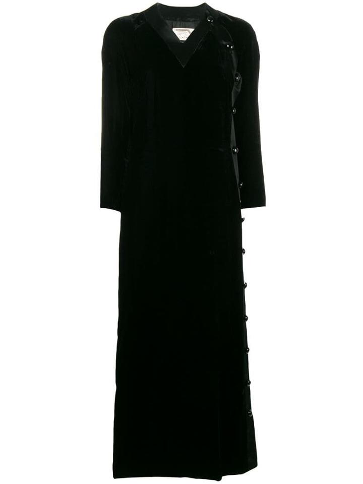Valentino Pre-owned Side Fastening Long Dress - Black