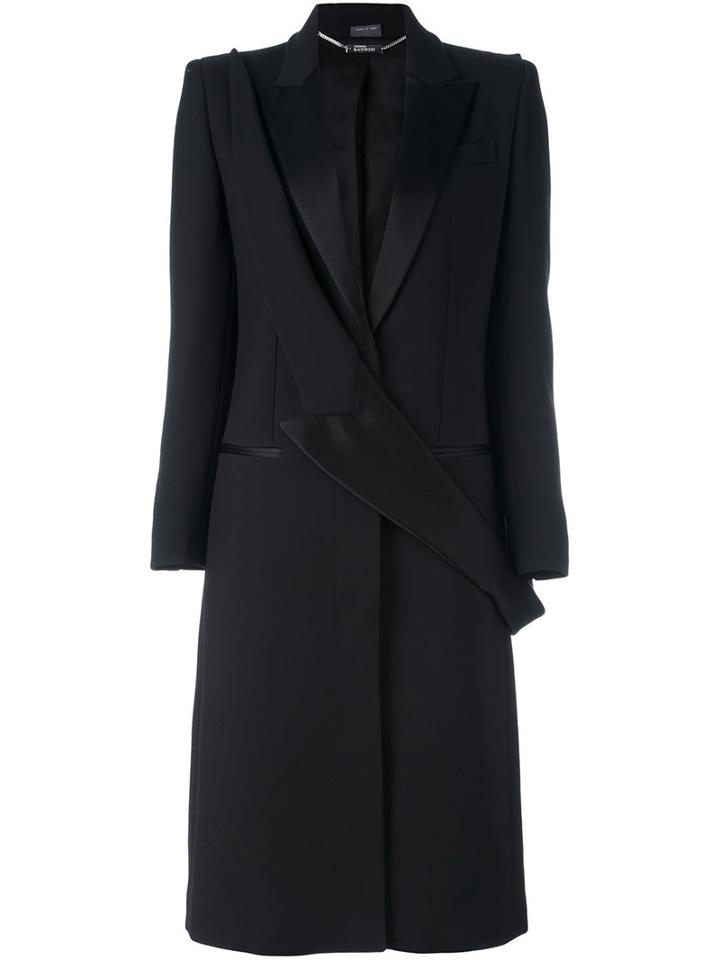 Alexander Mcqueen Lapel Appliqué Coat