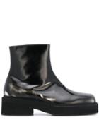Marni Side Zip Ankle Boots - Black