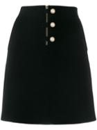 Sandro Paris High-waisted Short Skirt - Black