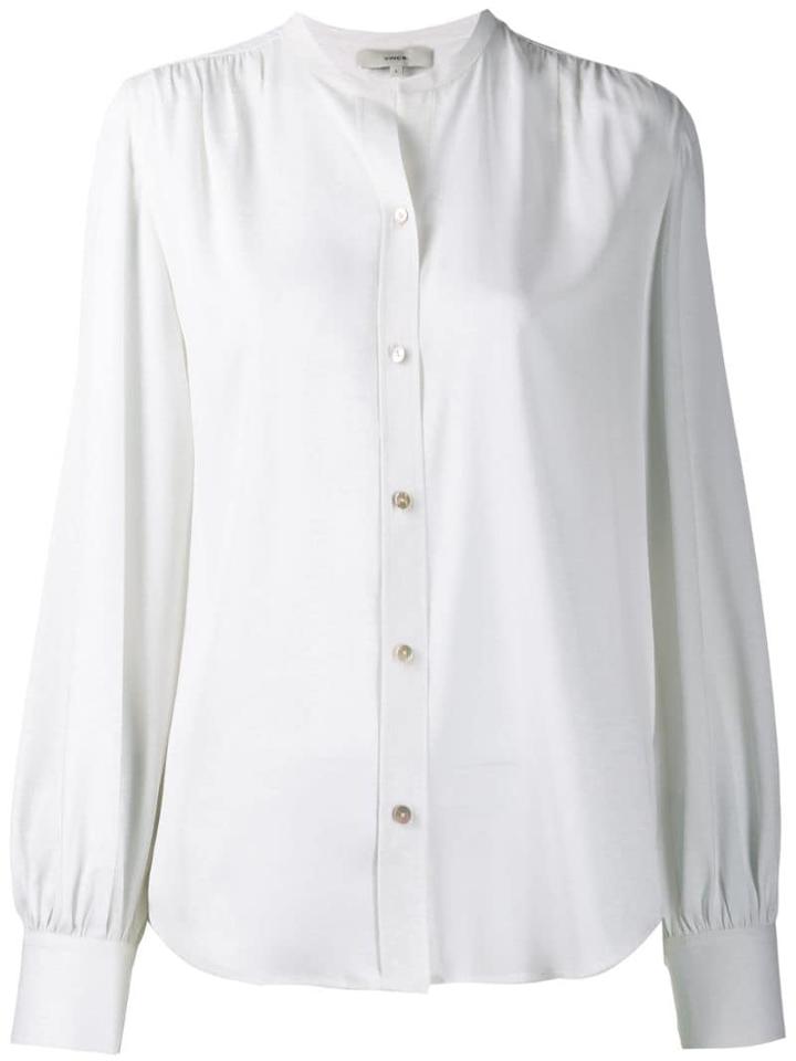 Vince Long-sleeve Fitted Blouse - White