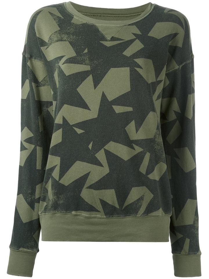 Current/elliott 'the Collegiate Starstruck' Sweatshirt, Women's, Size: 1, Green, Cotton