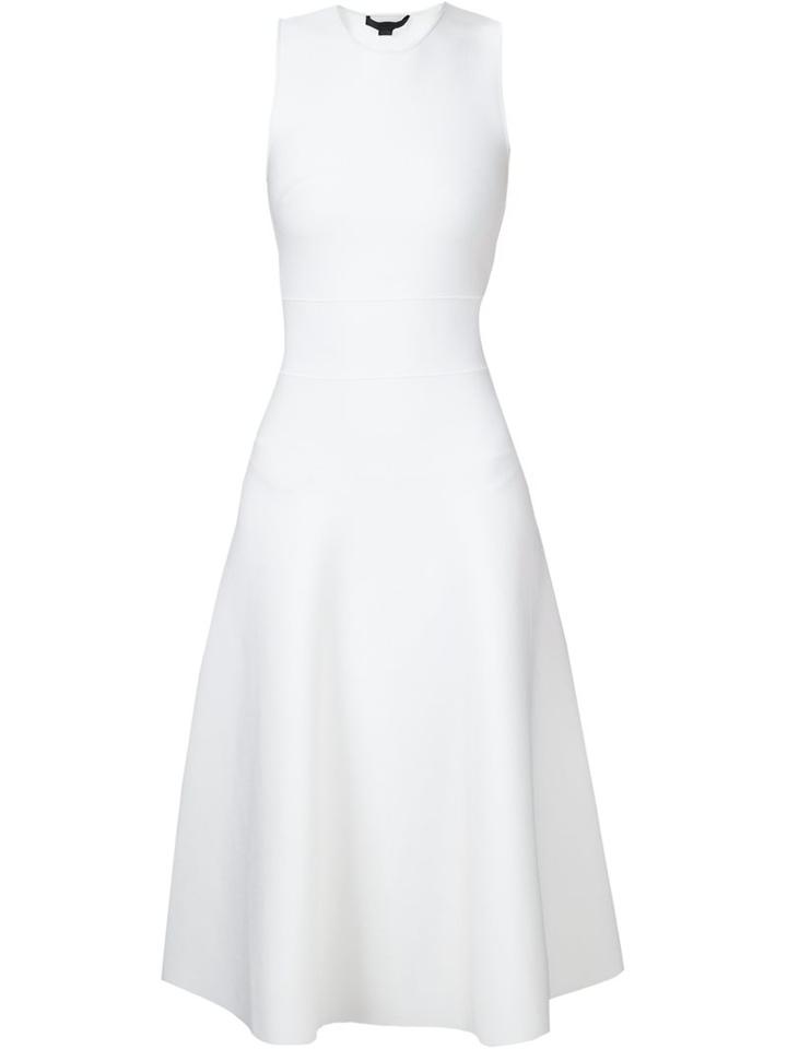 Alexander Wang Cut Out Detail Dress, Women's, Size: Small, White, Viscose/nylon/spandex/elastane