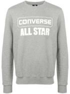 Converse All Star Logo Print Sweatshirt - Grey