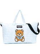 Moschino Kids Teddy Bear Print Changing Bag - Blue