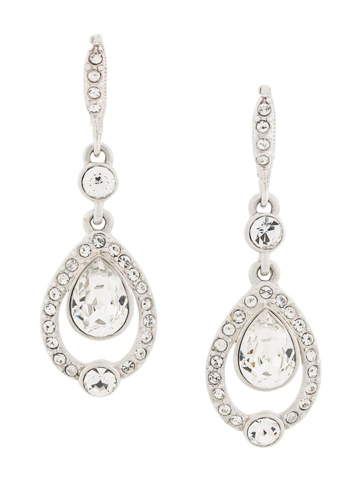 Givenchy Vintage Givenchy Swarovski Crystal Earrings - Metallic