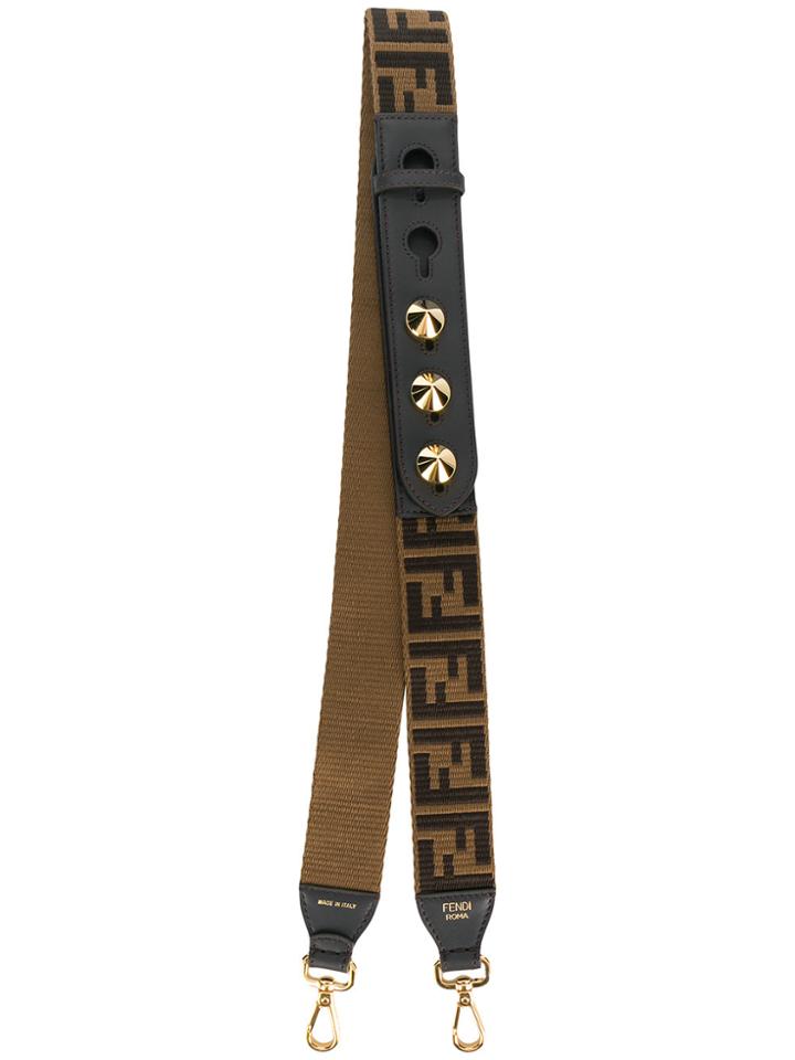Fendi Logo Bag Strap - Brown