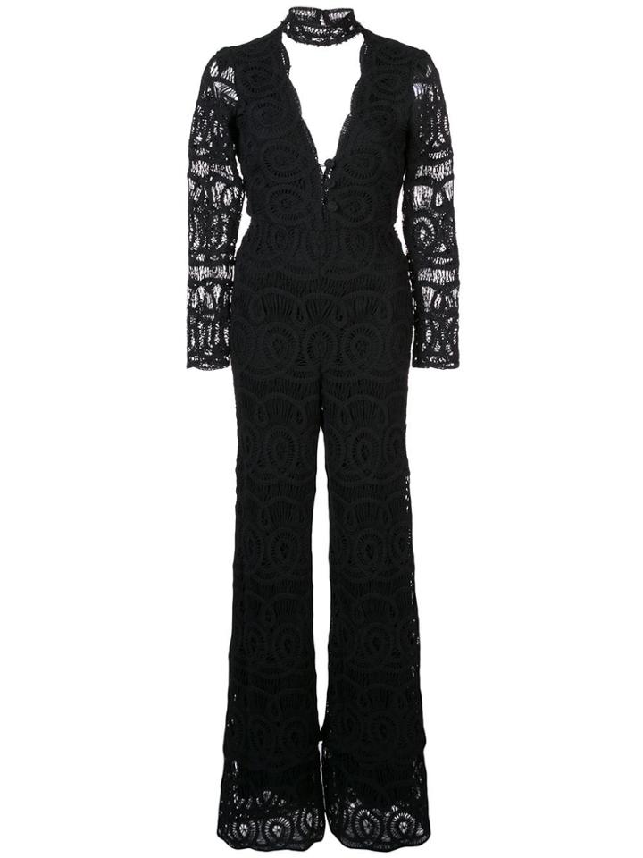 Alexis Onatta Crochet Jumpsuit - Black