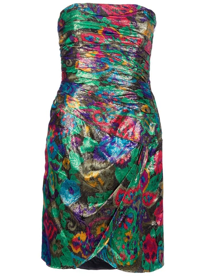 Escada Vintage Strapless Dress