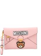 Moschino Teddy Logo Clutch - Pink