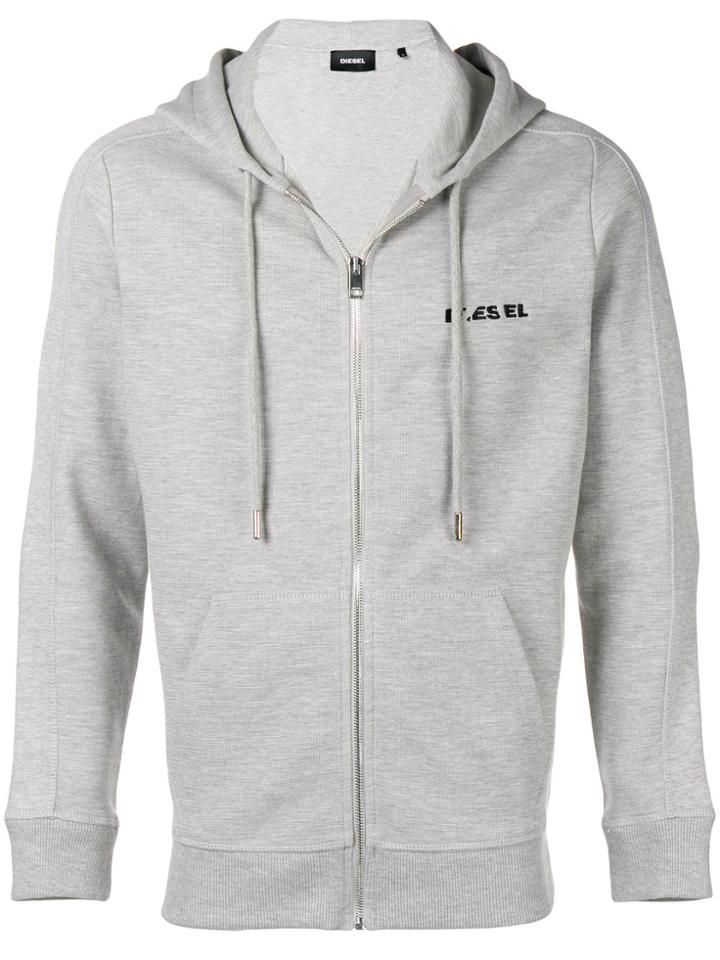 Diesel Zip-up Hoodie - Grey